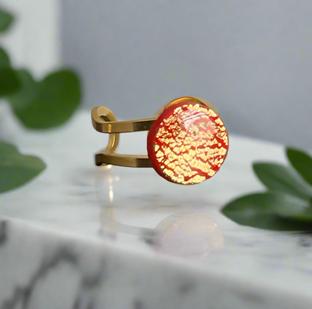 Ring - Red & gold