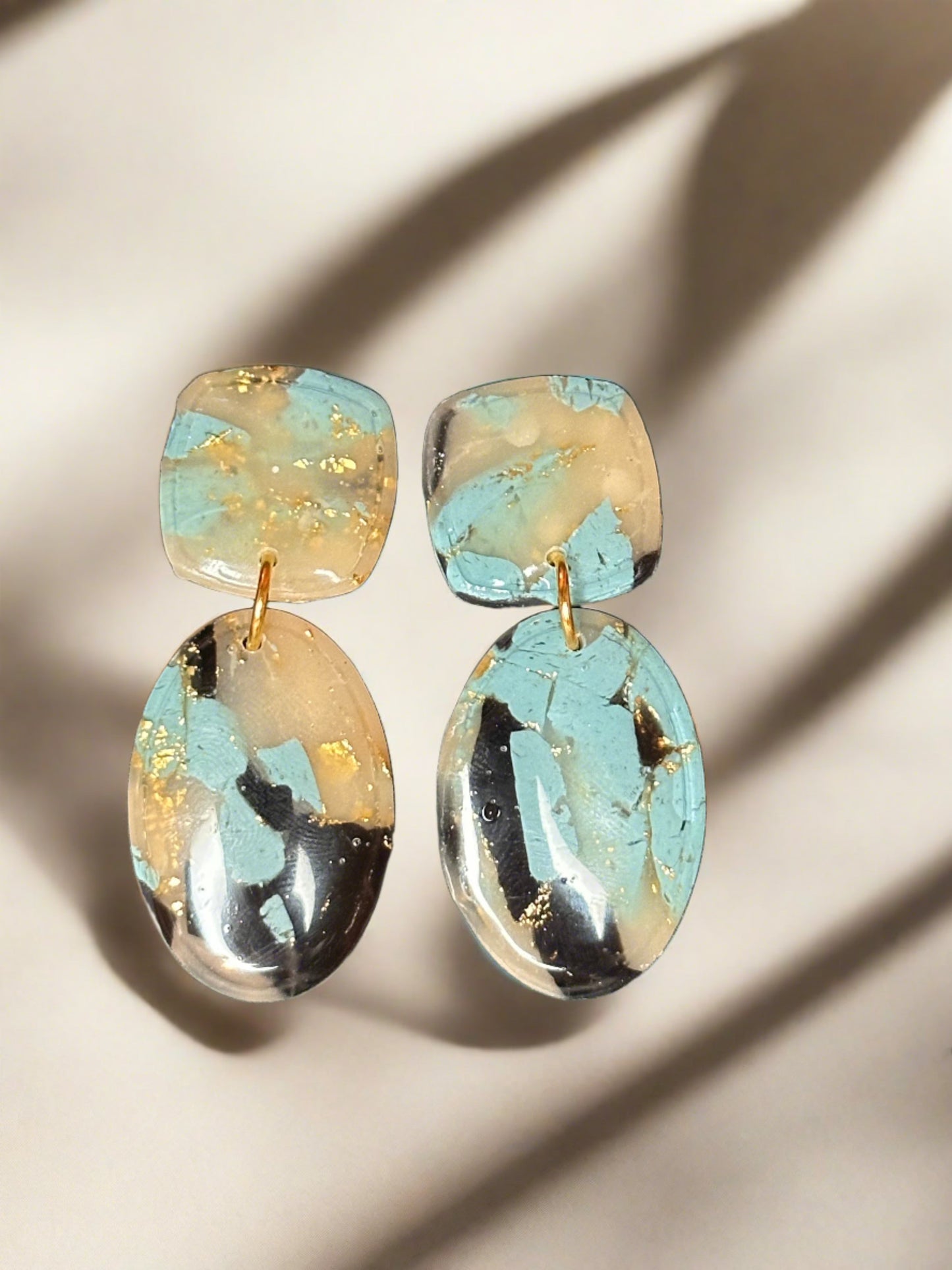 Justina - marbled Turq