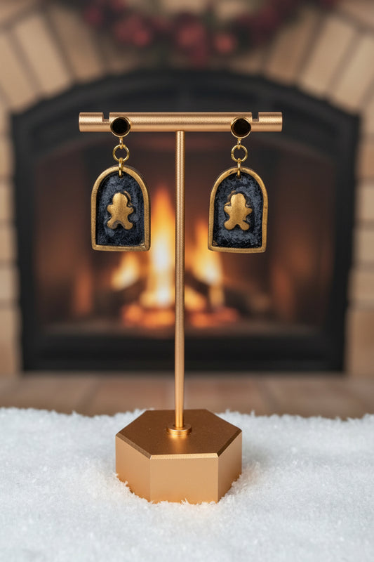 Gingerbread Man Pendant Earrings